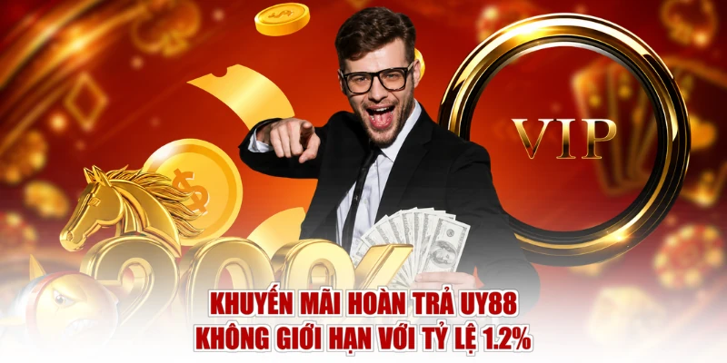 Khuyến Mãi Hoàn Trả UY88 Không Giới Hạn Với Tỷ Lệ 1.2%