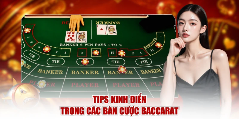 Tips kinh điển trong các bàn cược Baccarat